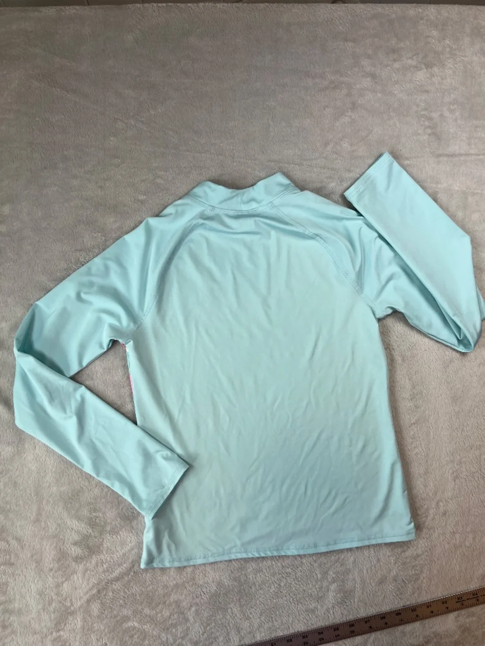 Lands' End Girls XL 14S 16S Long Sleeve Rash Guard Slim Swim Shirt Popsicles